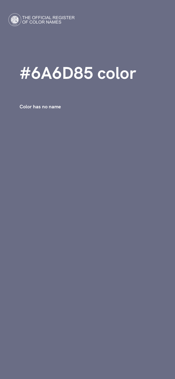 #6A6D85 color image