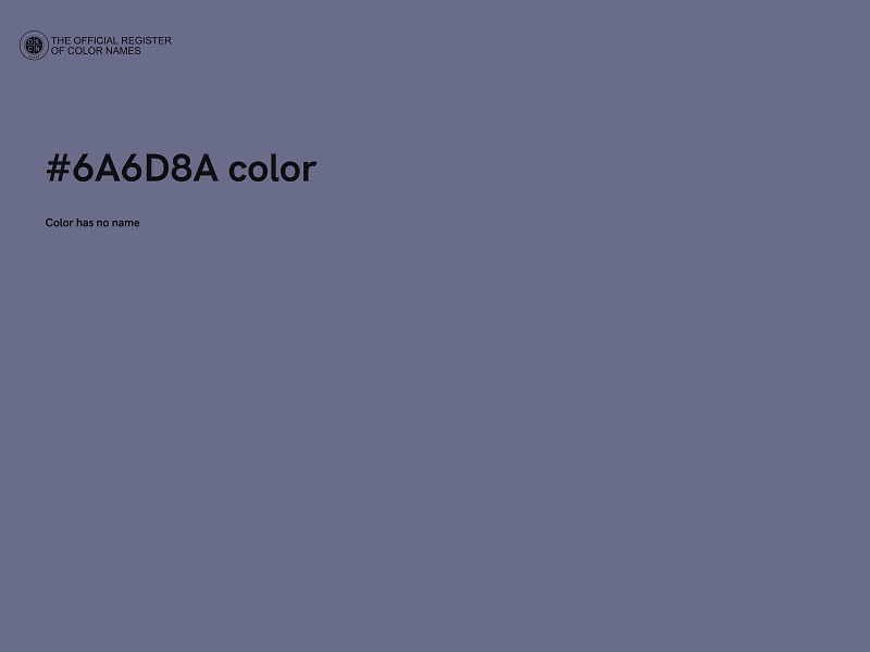 #6A6D8A color image