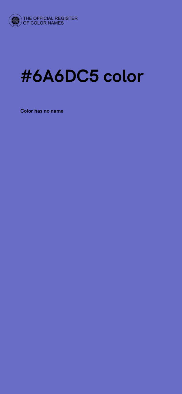 #6A6DC5 color image