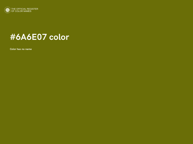 #6A6E07 color image