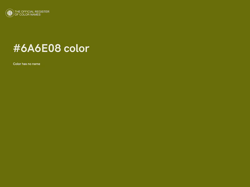 #6A6E08 color image