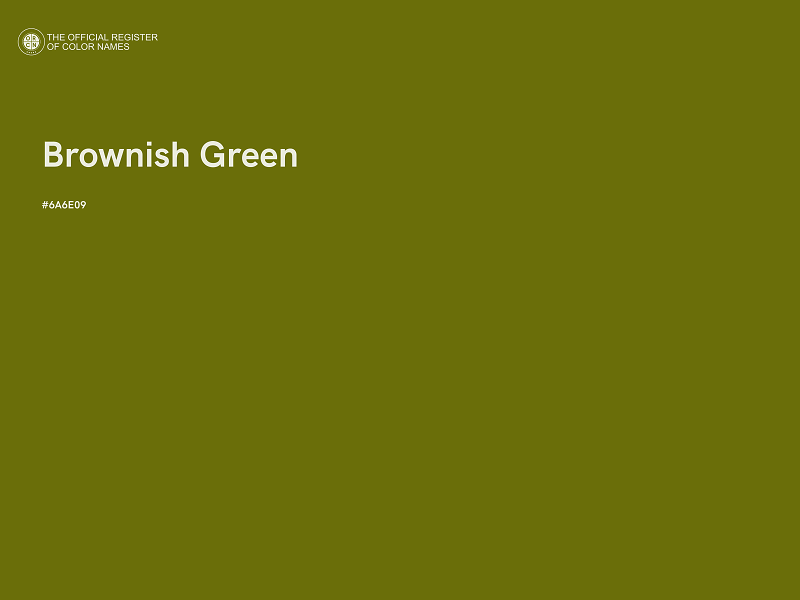 #6A6E09 - Brownish Green color image