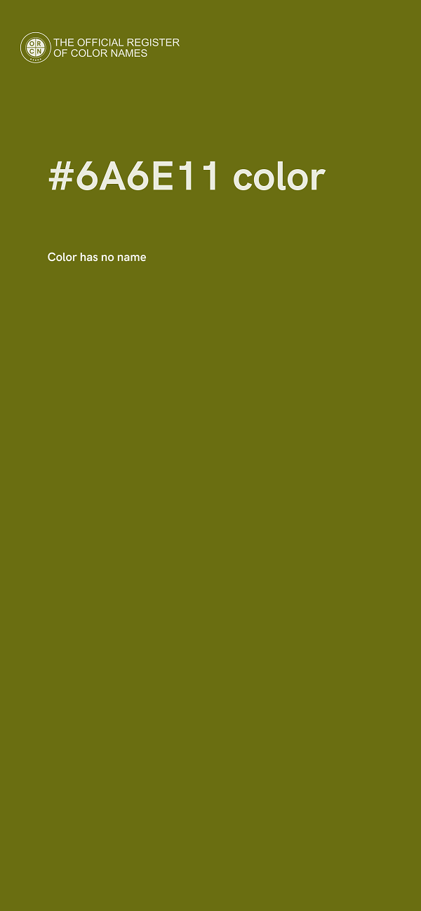 #6A6E11 color image
