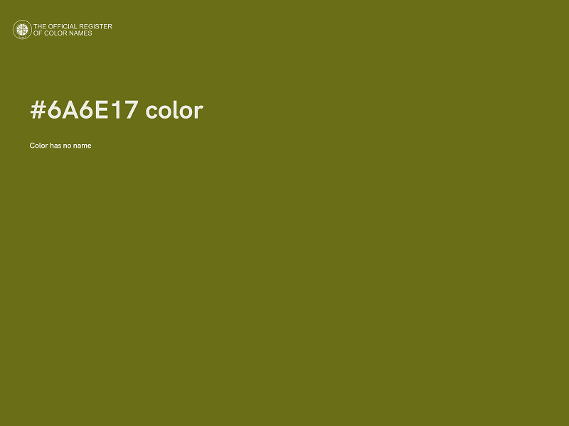 #6A6E17 color image