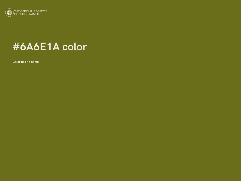 #6A6E1A color image