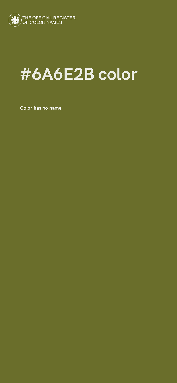 #6A6E2B color image