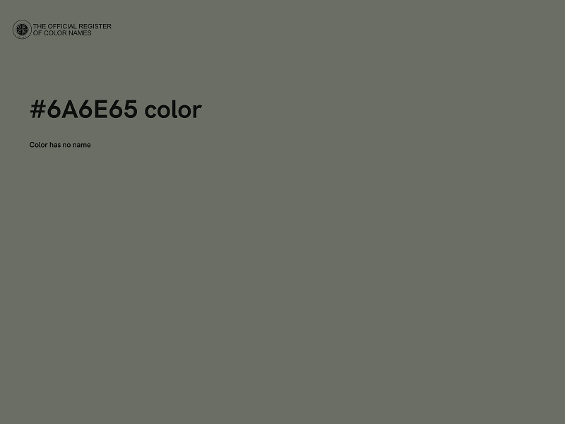 #6A6E65 color image