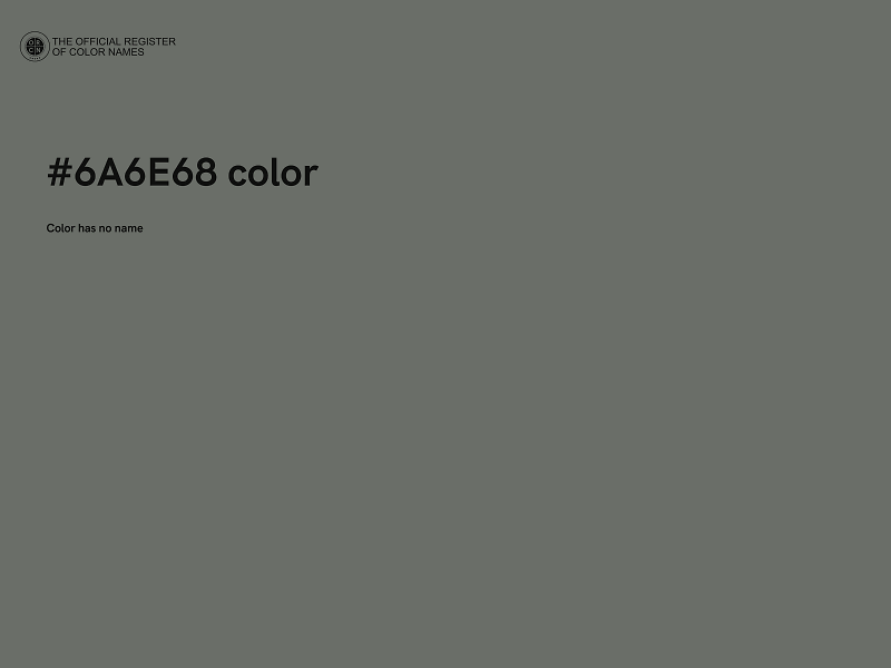 #6A6E68 color image