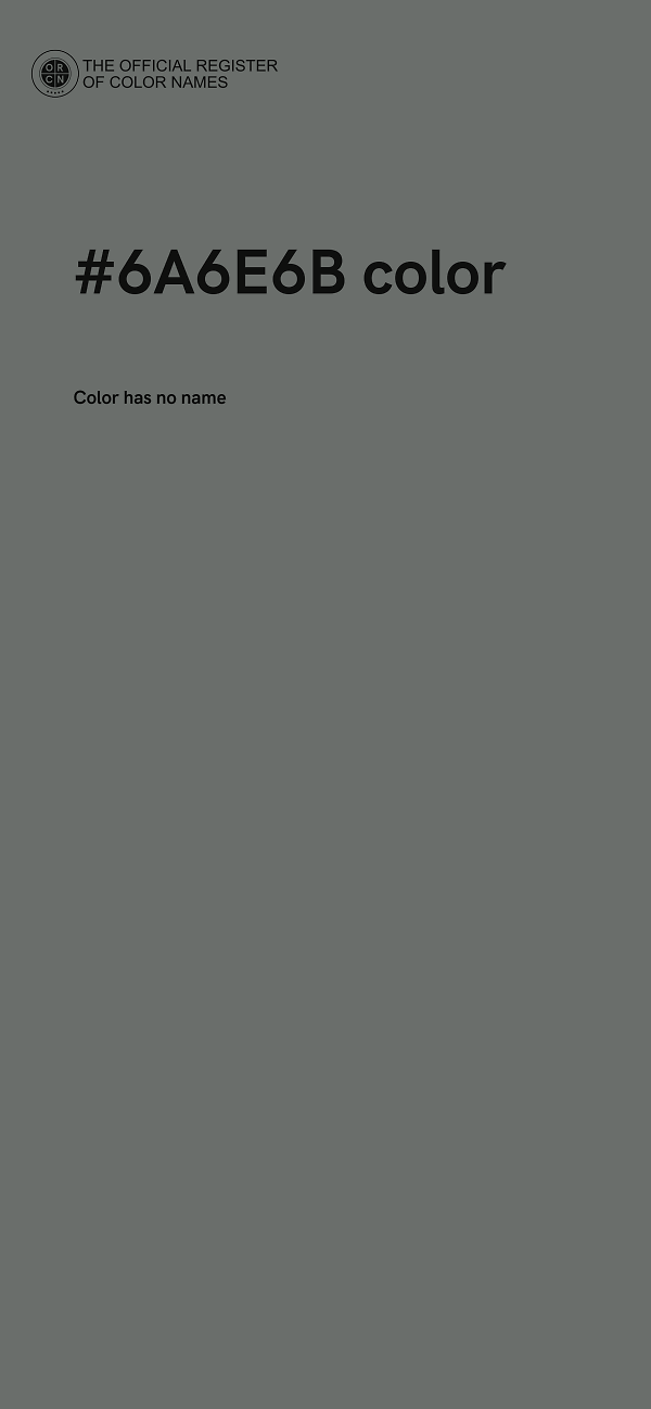 #6A6E6B color image