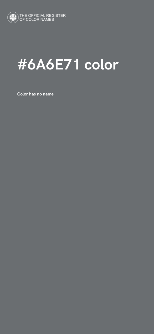 #6A6E71 color image