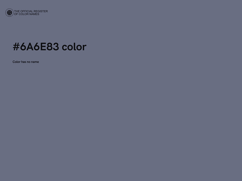 #6A6E83 color image