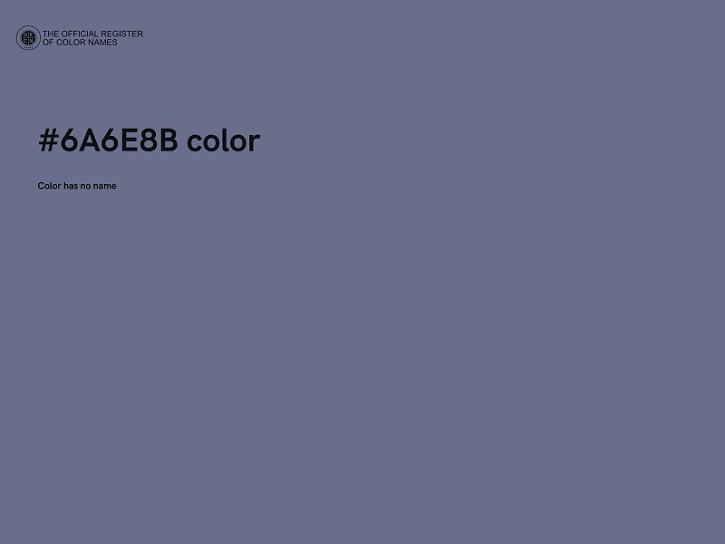 #6A6E8B color image