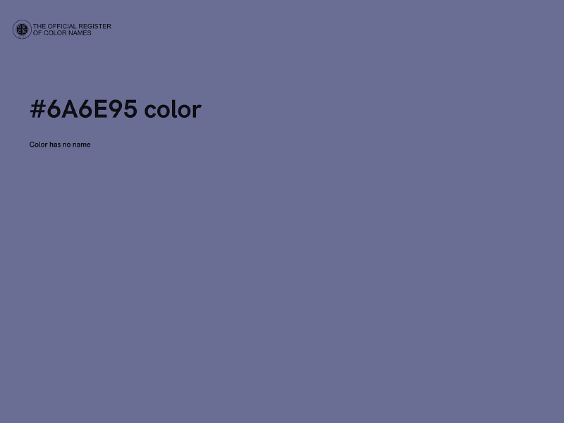 #6A6E95 color image