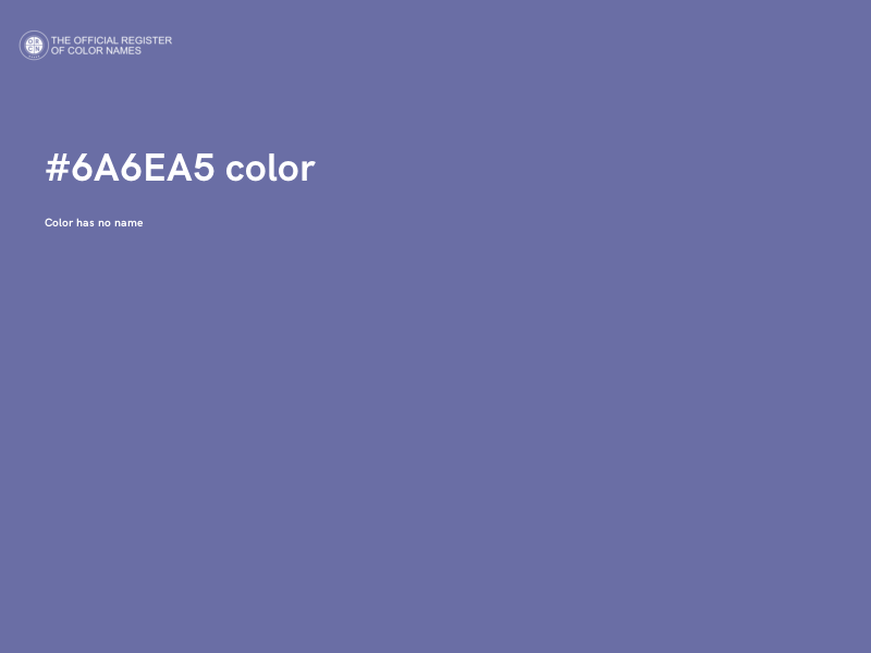 #6A6EA5 color image