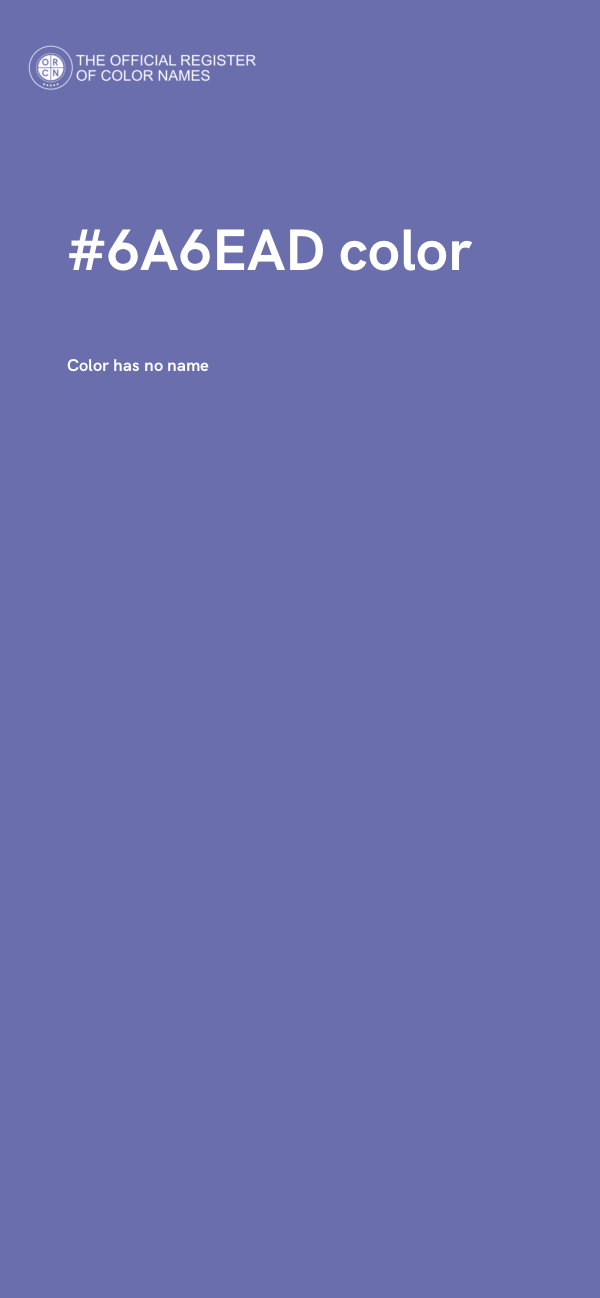 #6A6EAD color image