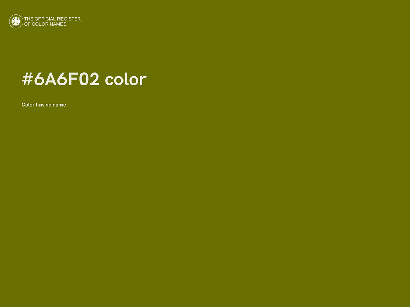 #6A6F02 color image