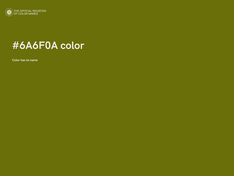 #6A6F0A color image