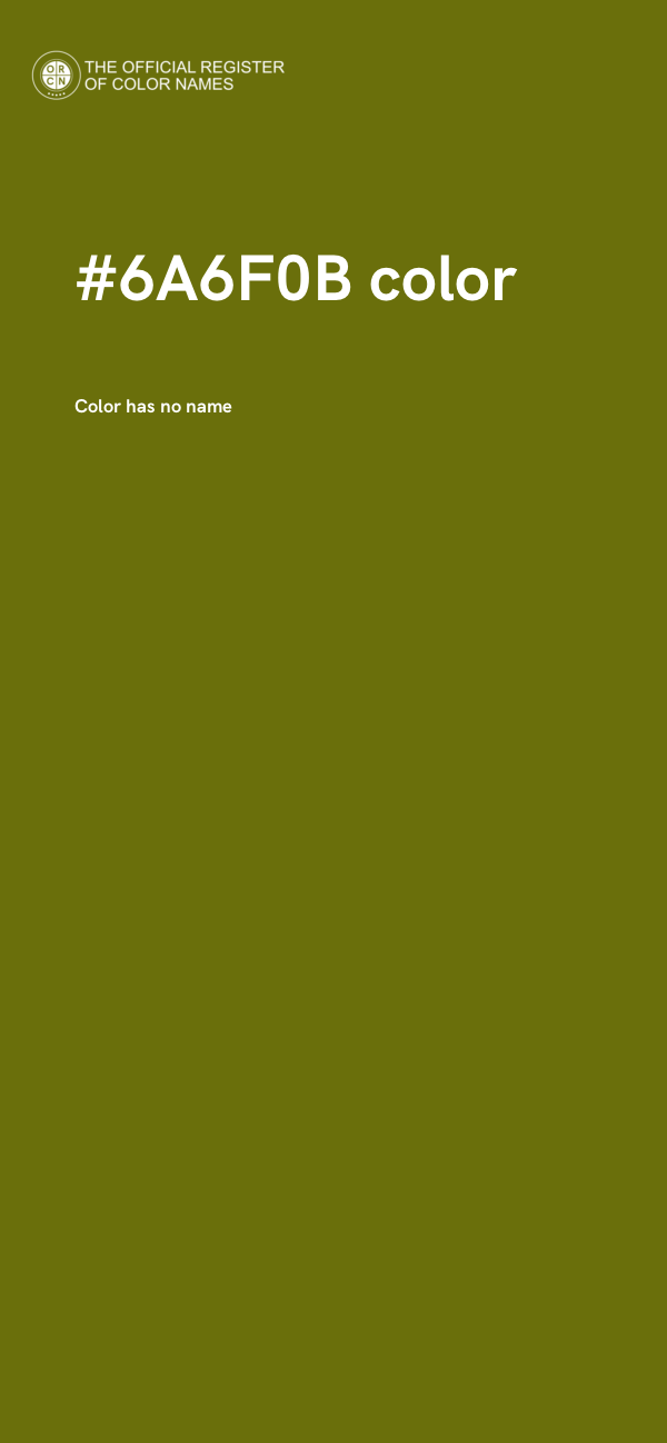 #6A6F0B color image