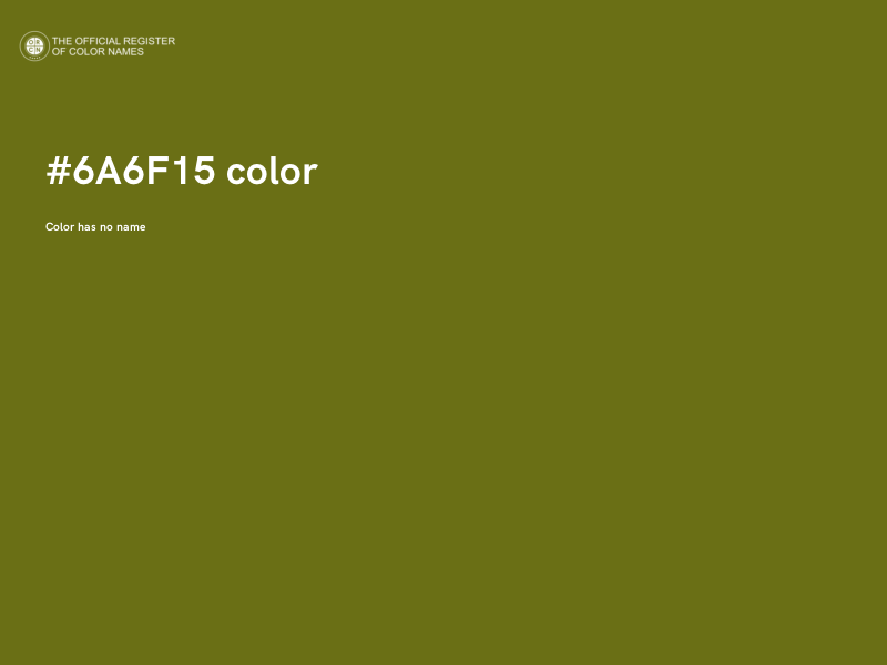 #6A6F15 color image