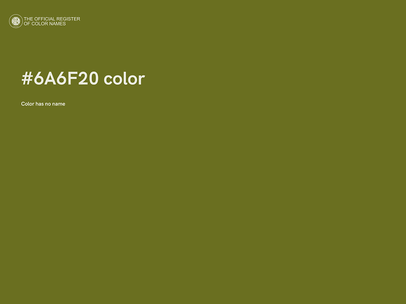 #6A6F20 color image