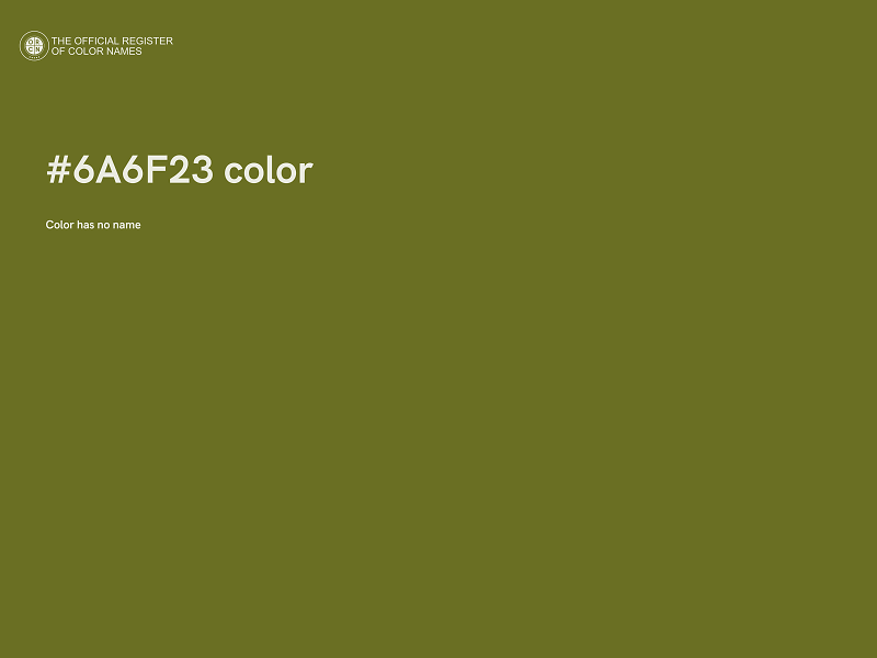 #6A6F23 color image
