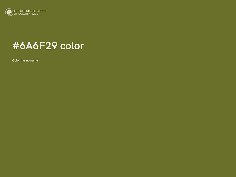 #6A6F29 color image