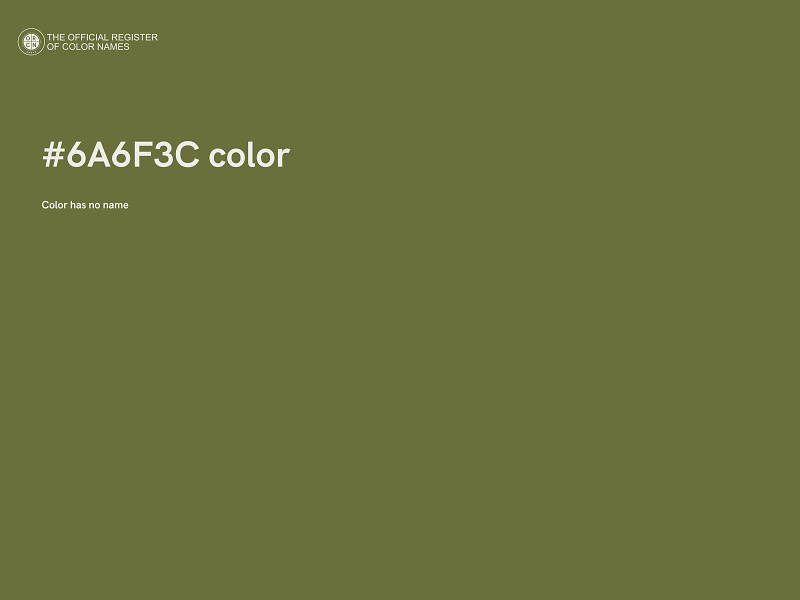 #6A6F3C color image