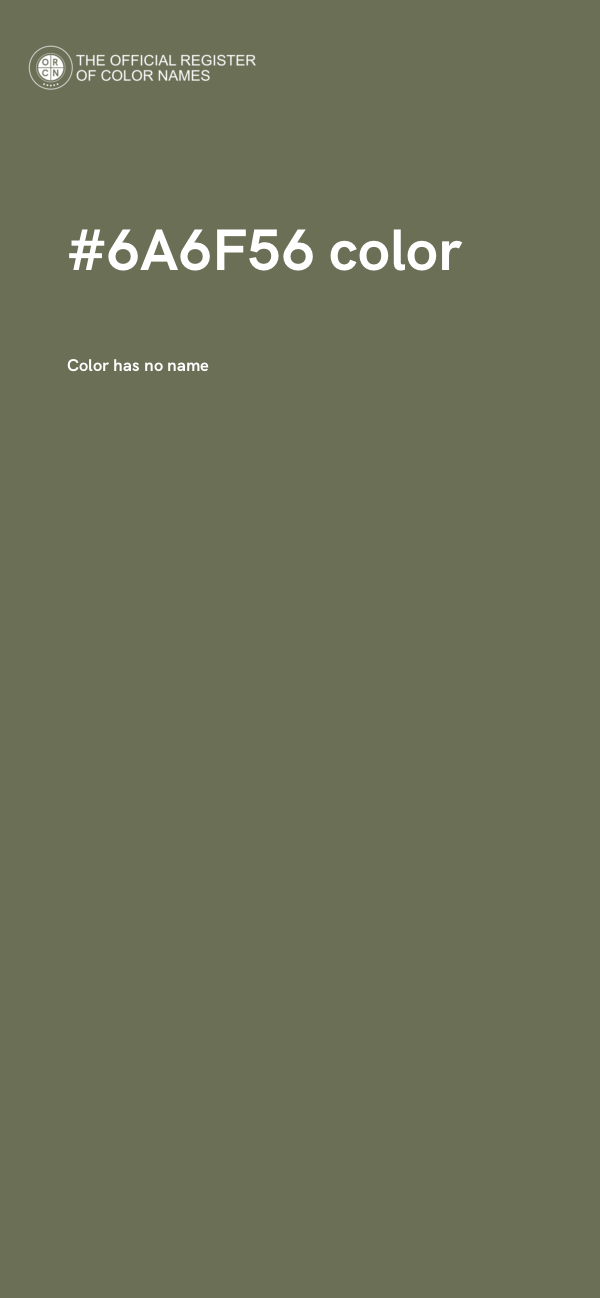 #6A6F56 color image