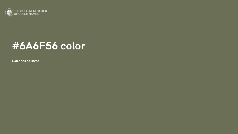 #6A6F56 color image