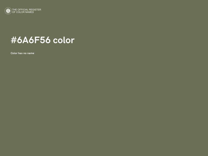 #6A6F56 color image