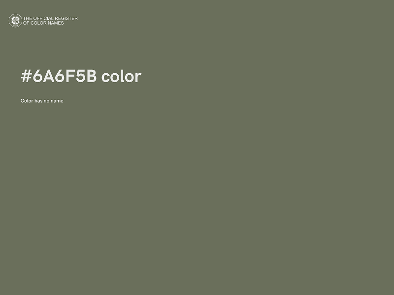 #6A6F5B color image