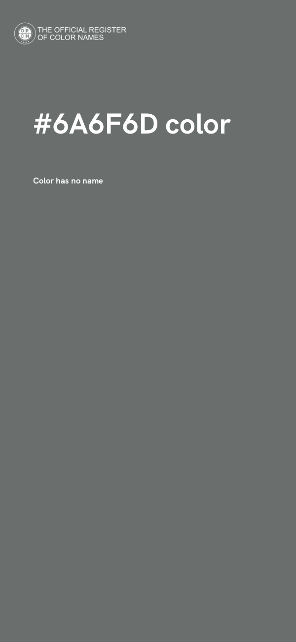 #6A6F6D color image