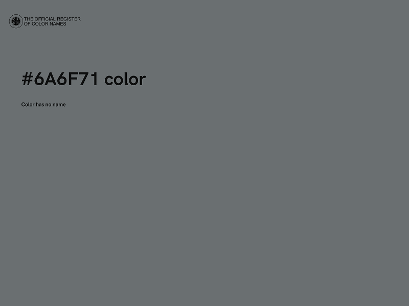 #6A6F71 color image