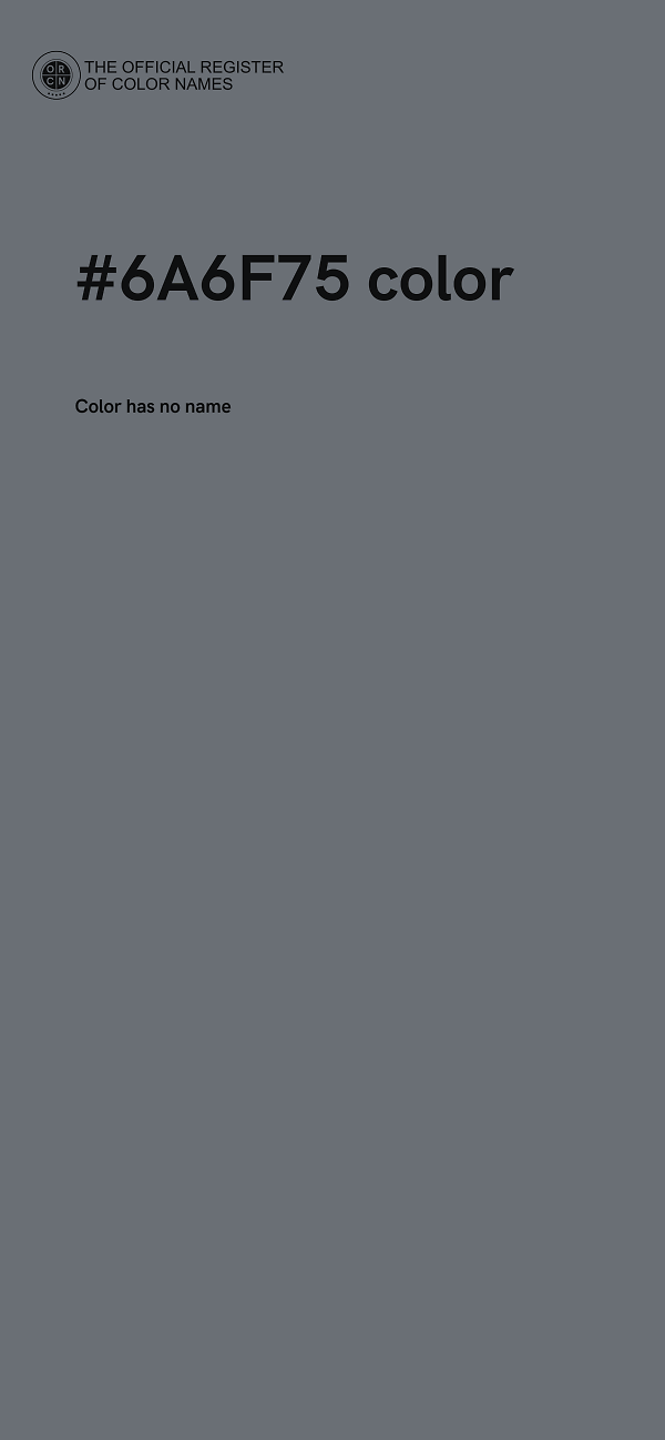 #6A6F75 color image