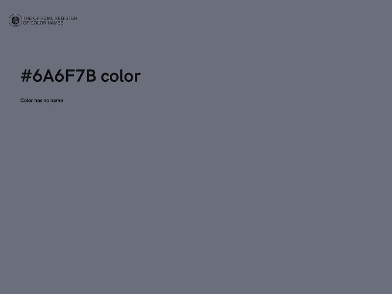 #6A6F7B color image