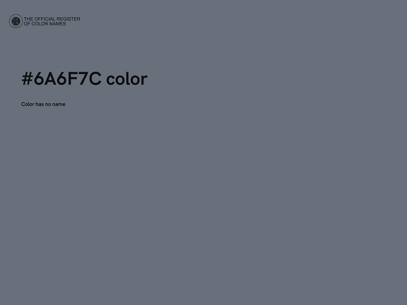 #6A6F7C color image