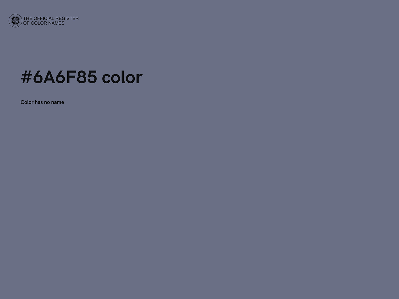 #6A6F85 color image