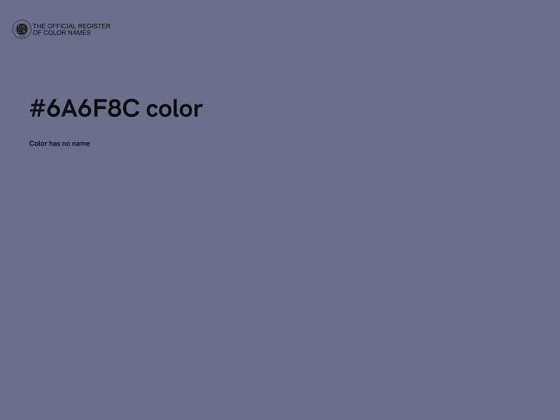 #6A6F8C color image