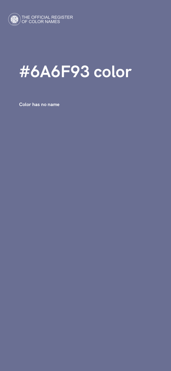 #6A6F93 color image