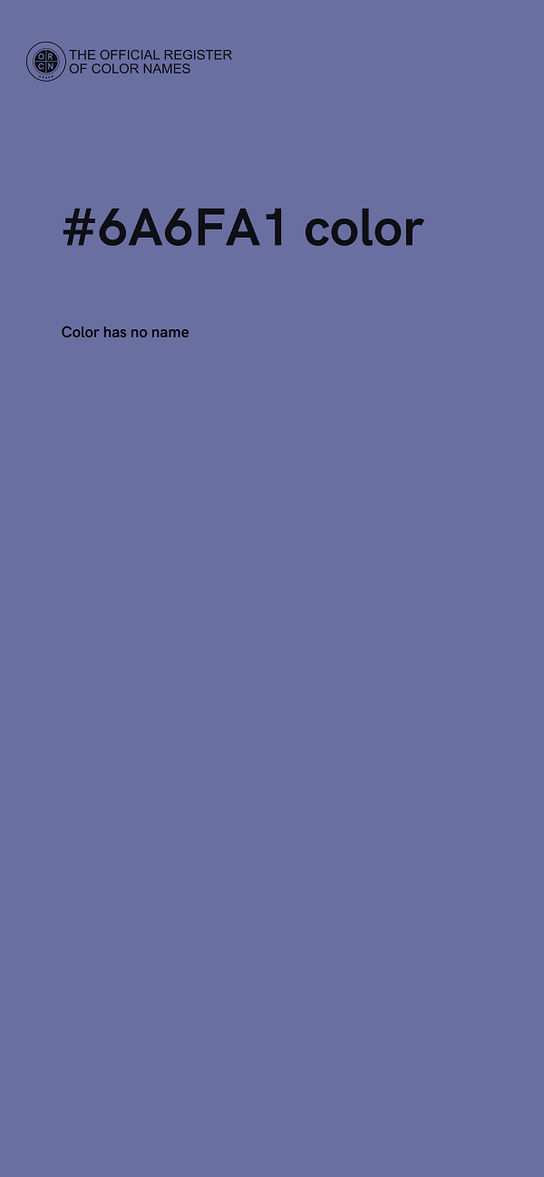 #6A6FA1 color image