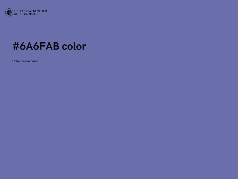 #6A6FAB color image