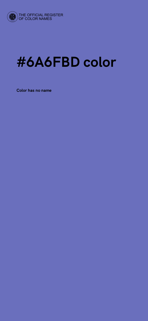 #6A6FBD color image