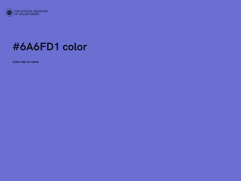 #6A6FD1 color image