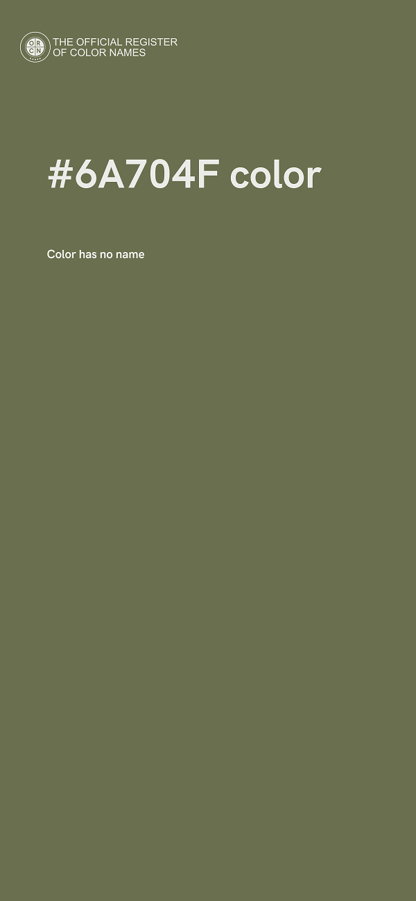 #6A704F color image