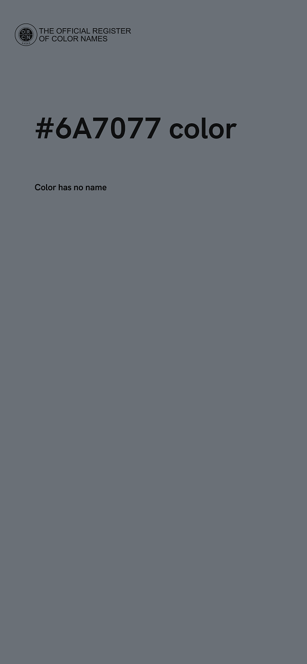 #6A7077 color image