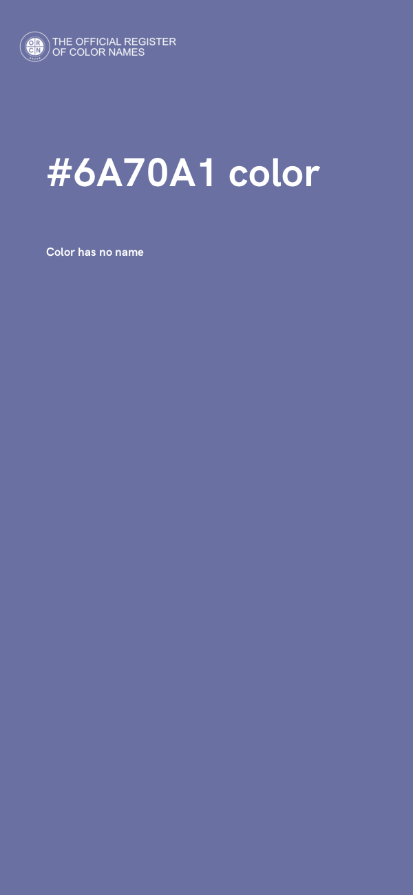 #6A70A1 color image