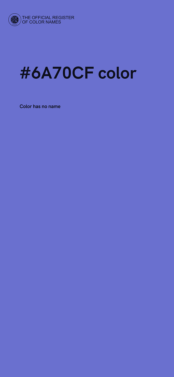#6A70CF color image