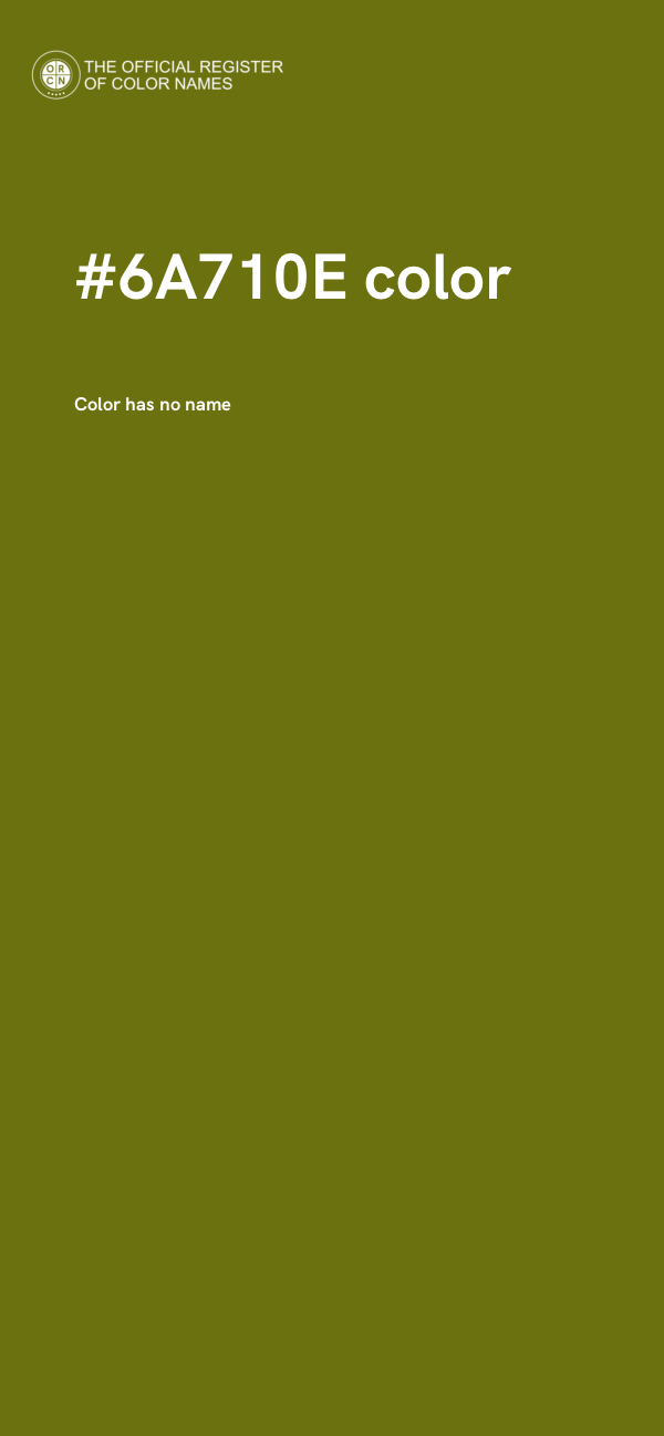 #6A710E color image