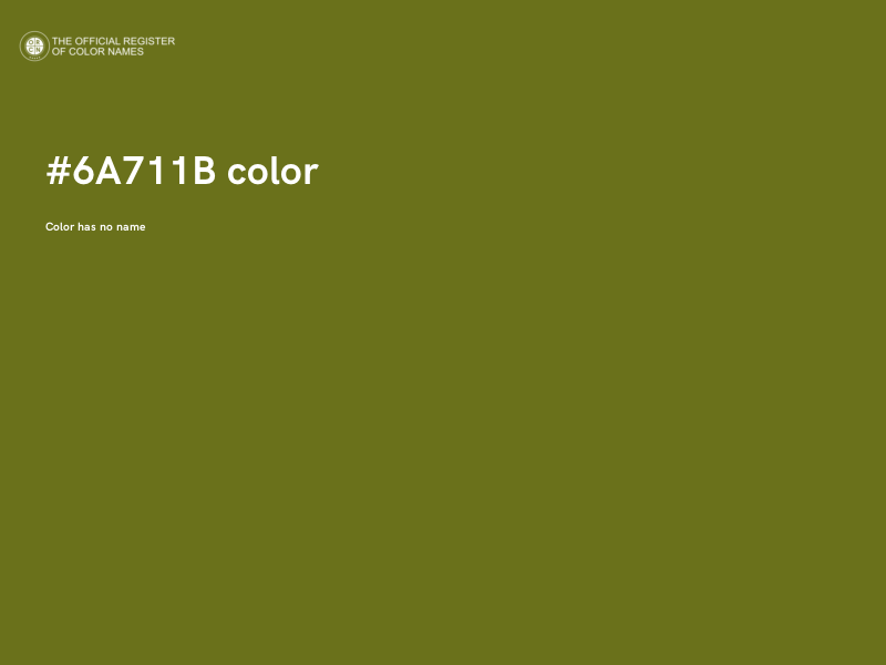 #6A711B color image