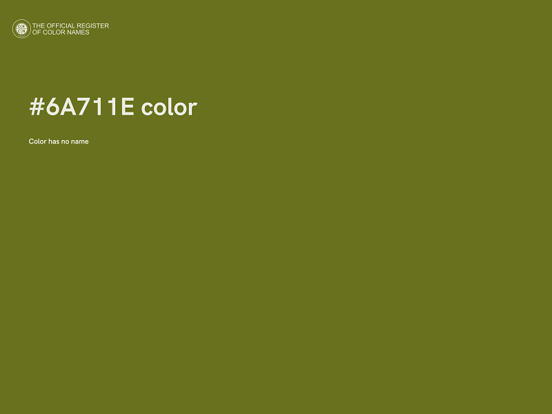 #6A711E color image